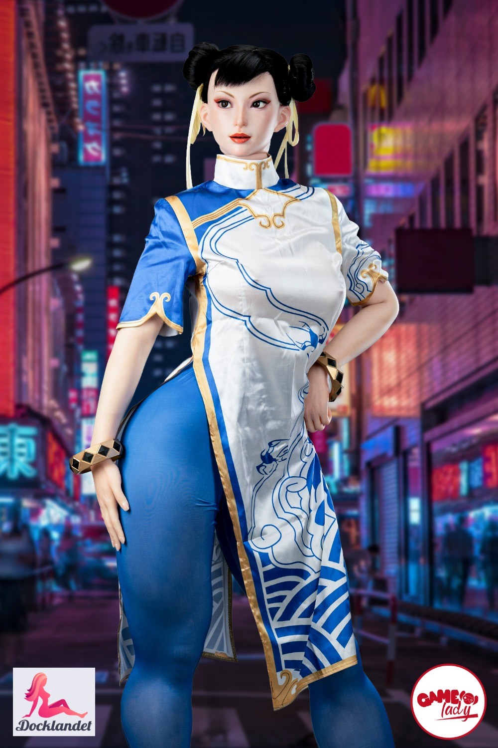 Chun Li Sexdocka (Game Lady 169cm F-Kupa No.47-1 Silikon) Street Fighter Sex Doll Life Size