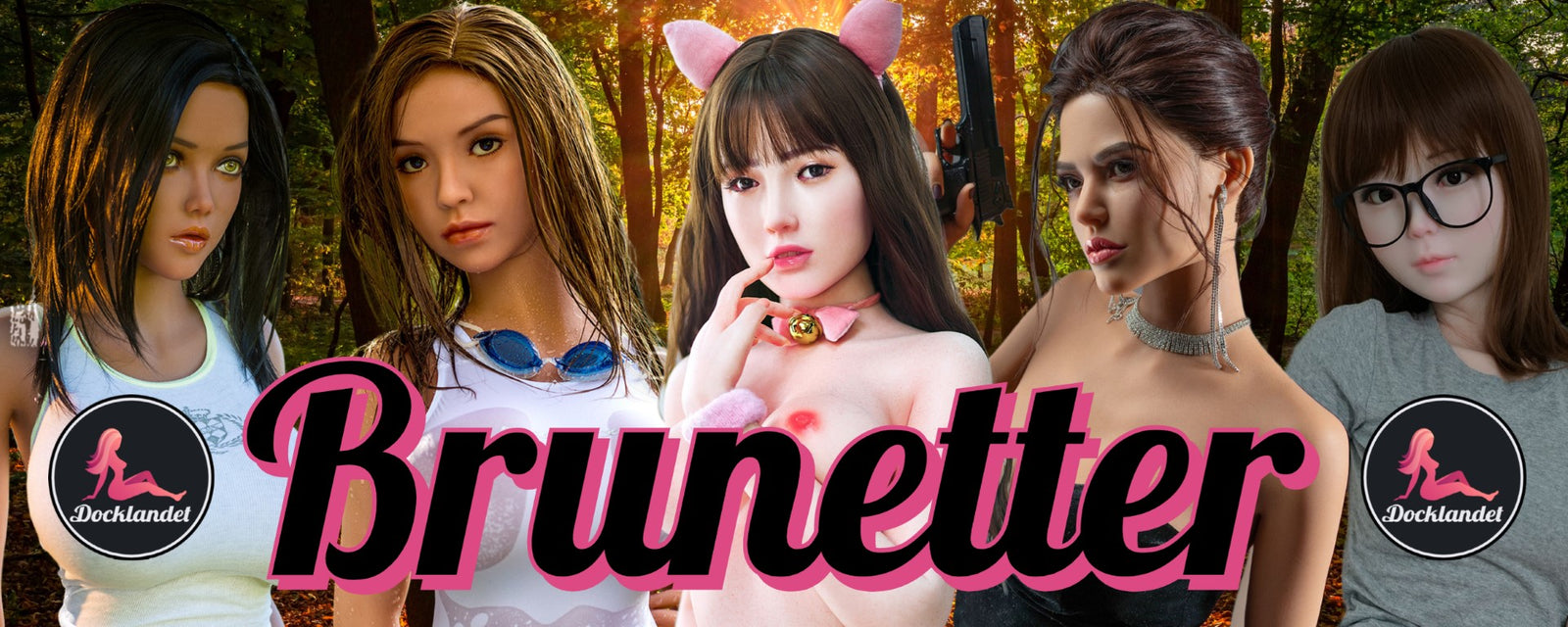 Lalka erotyczna z brunetką