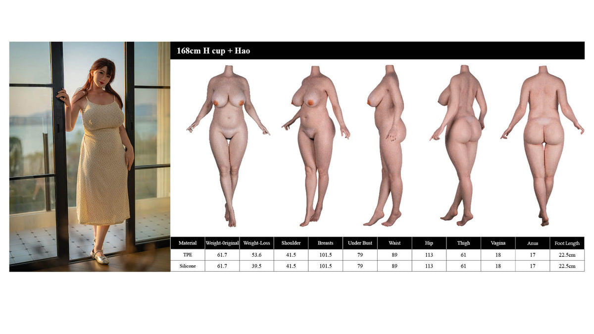 Lalka seksu Hao (Starpery 168cm wys.-cup TPE + silikon)