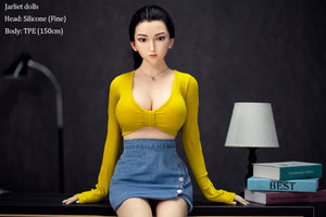 Fine sex doll (Jarli 150cm D-cup TPE+silicone)