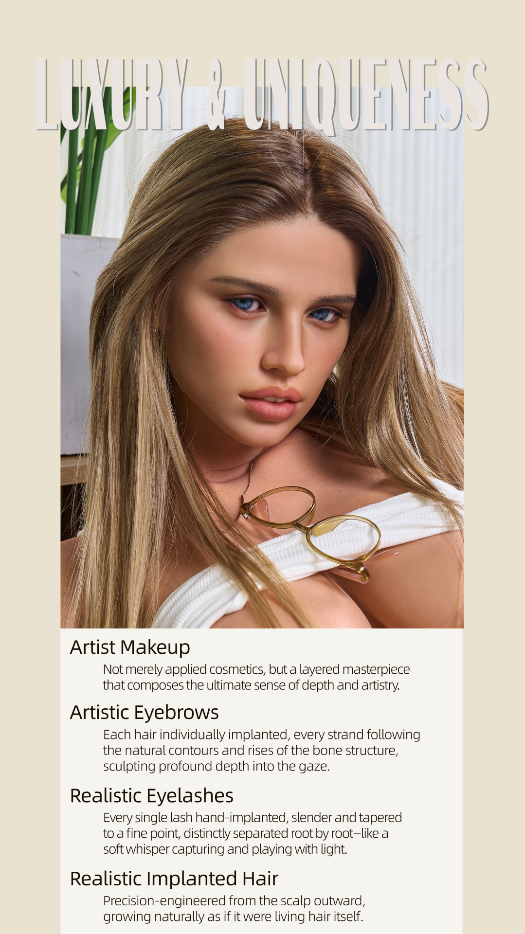 Lalka erotyczna Elsa Model 21 Deluxe (Gynoid Doll 164cm F-cup silikon)