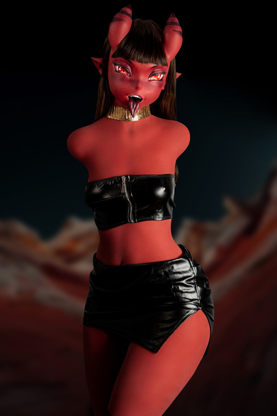 Meru The Succubus Torso Sex doll (Climax Doll Pro 110cm A-cup TPE+silicone)