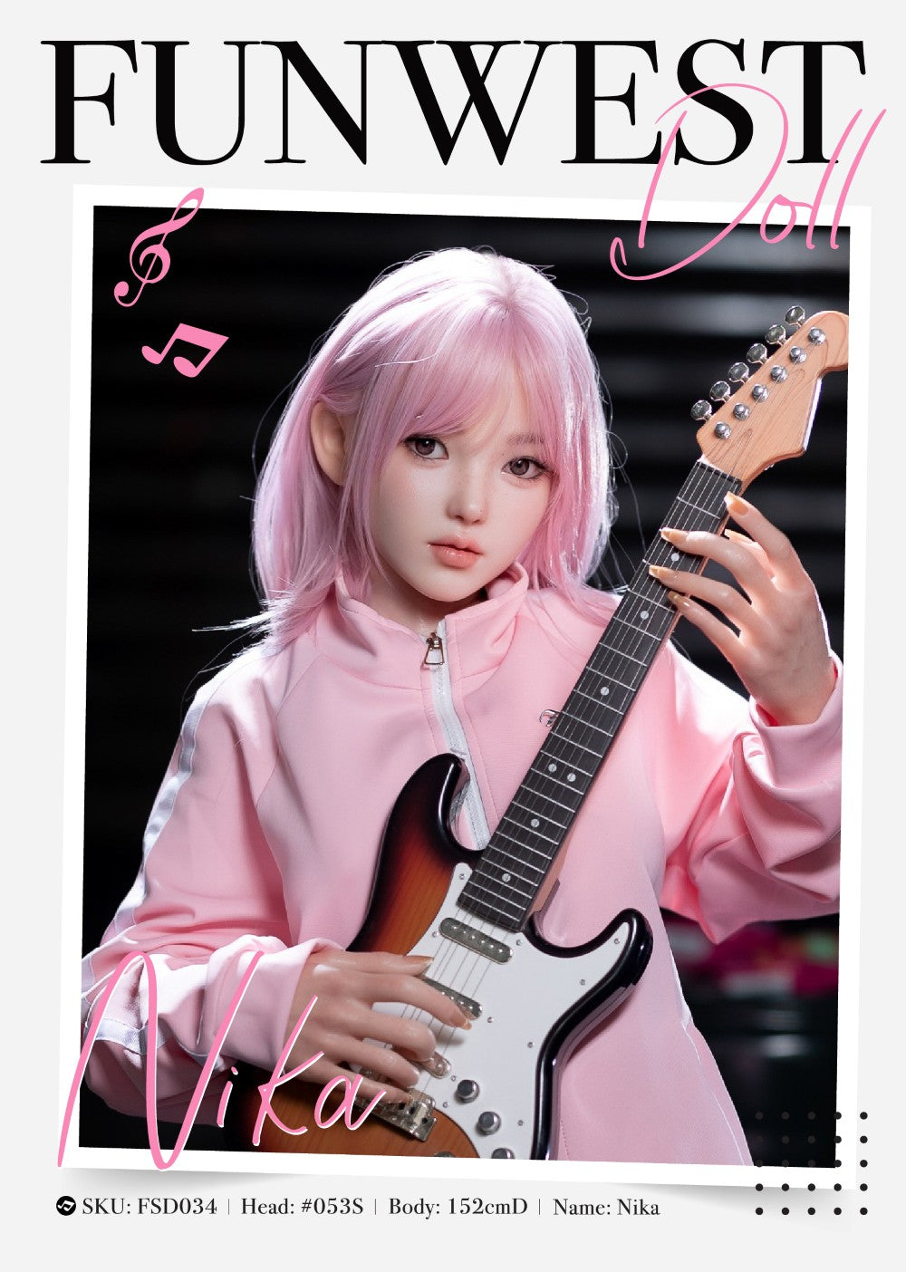 Lalka seksu Nika (FunWest Doll 152cm D-cup #053S RST Silikon)