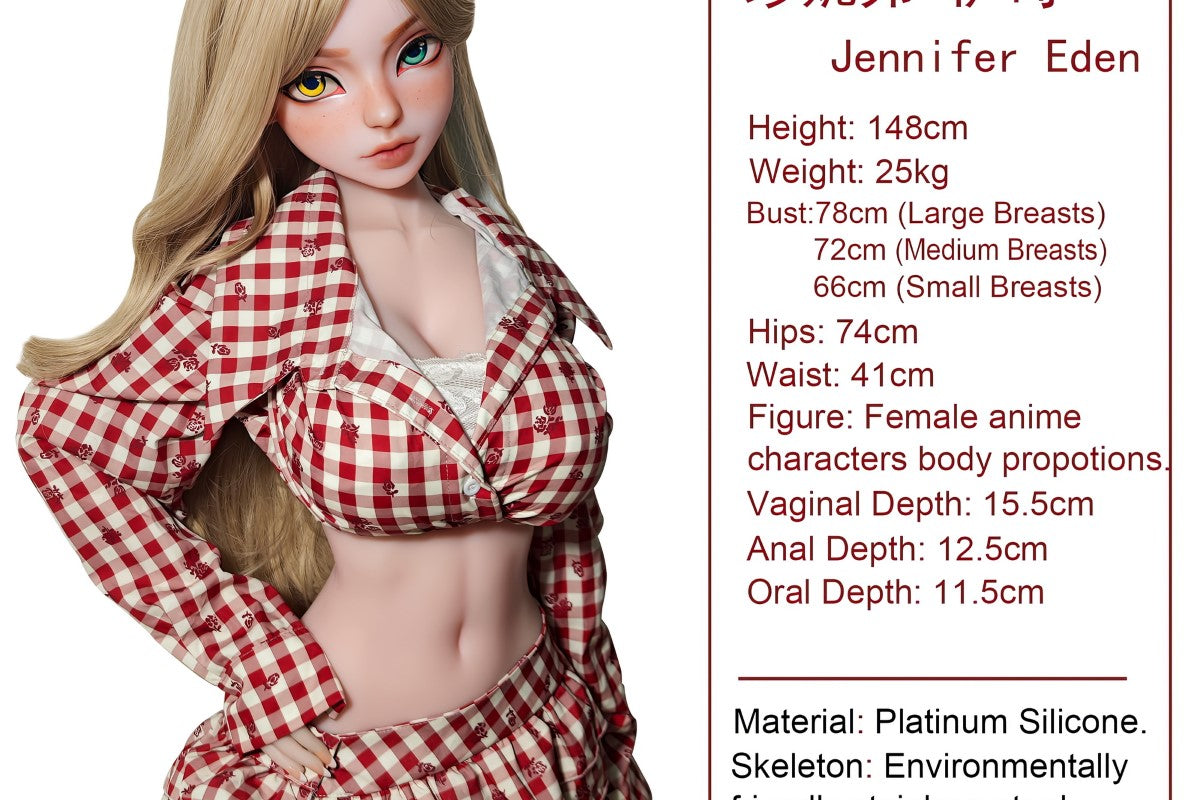 Jennifer Eden Sex doll (Elsa Babe 148cm DHR012 silicone)