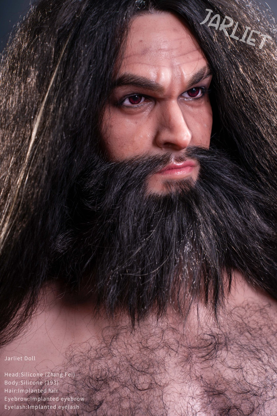 Męska lalka seksu Zhang Fei z Jarliet - 193 cm realistyczna lalka z ciałem mięśniowym