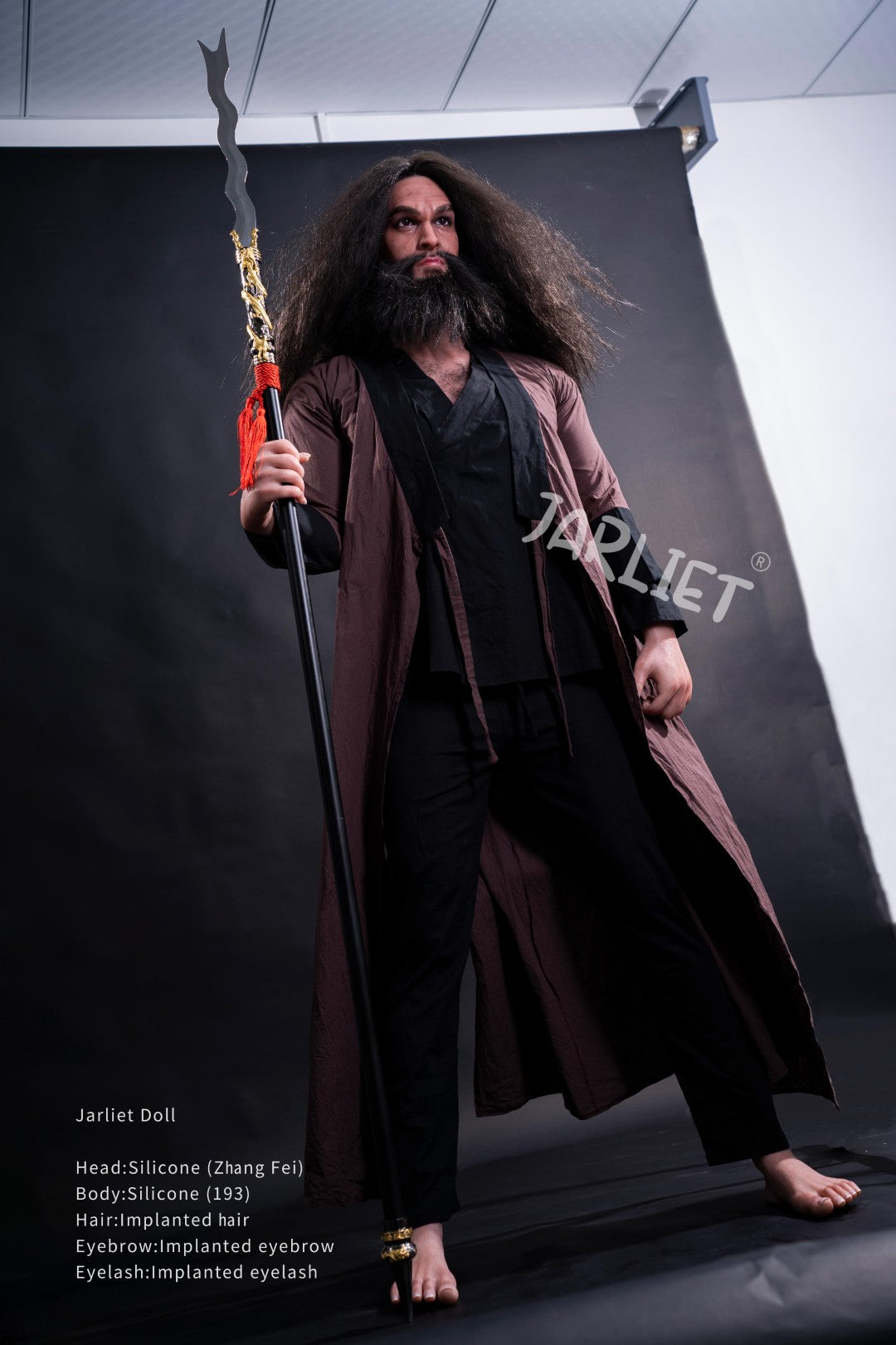 Męska lalka seksu Zhang Fei z Jarliet - 193 cm realistyczna lalka z ciałem mięśniowym
