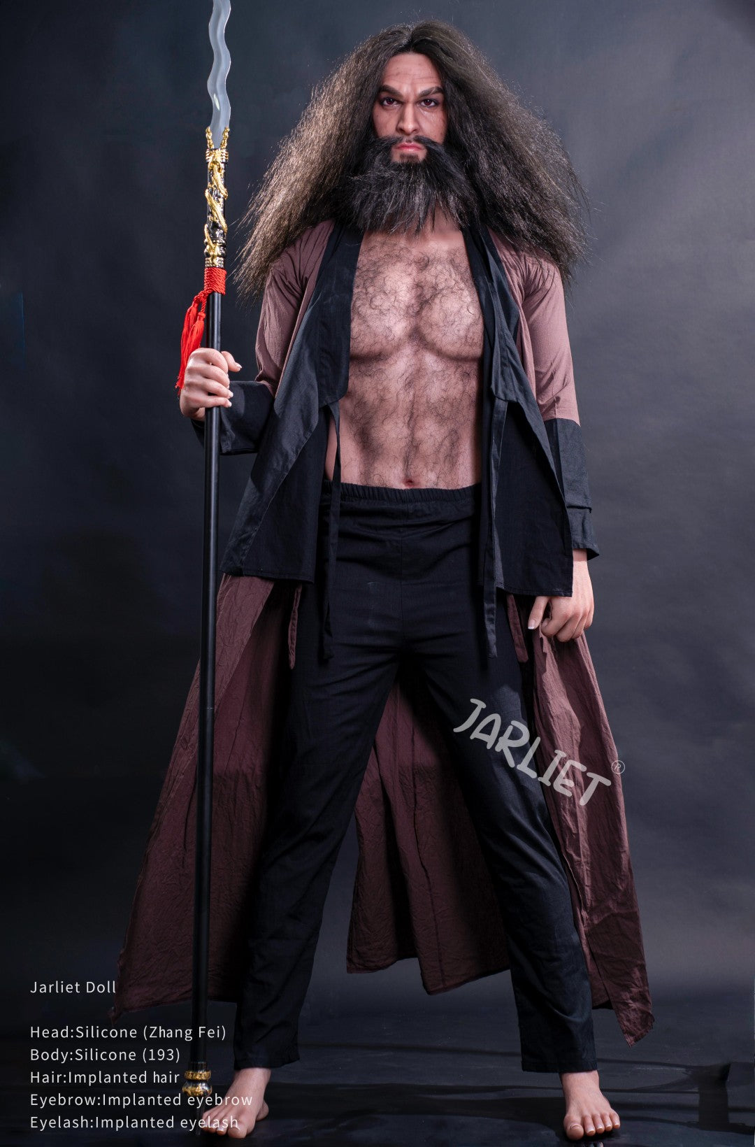 Męska lalka seksu Zhang Fei od Jarliet – 193 cm Realistyczna lalka z umięśnionym ciałem