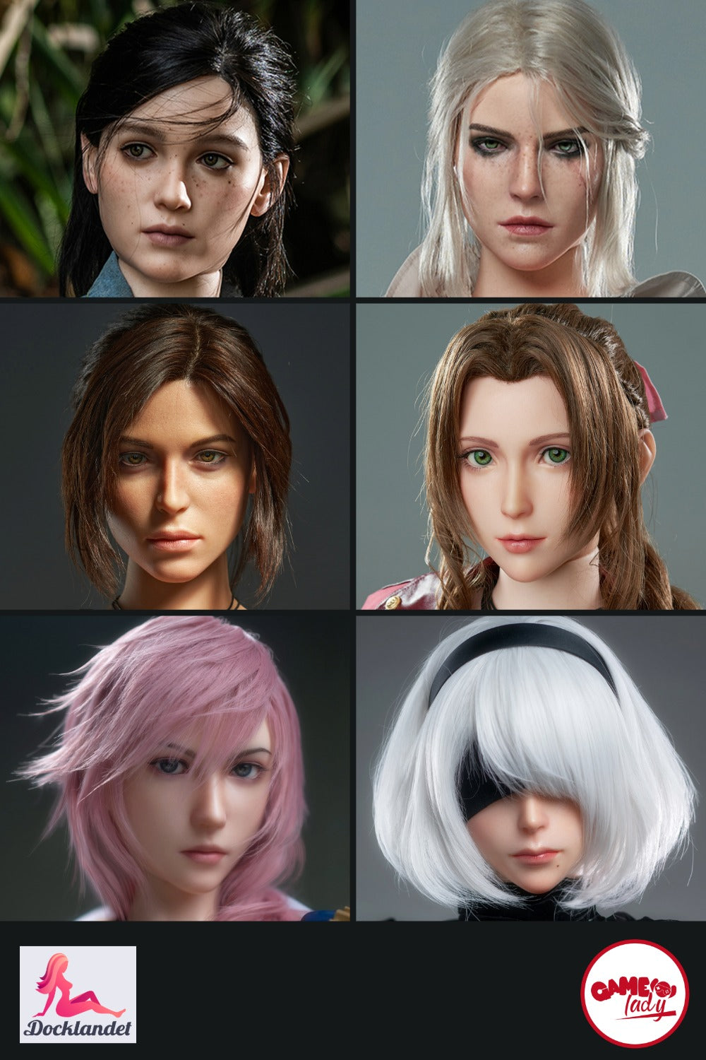 Extra head (Game Lady Doll silicone Original)