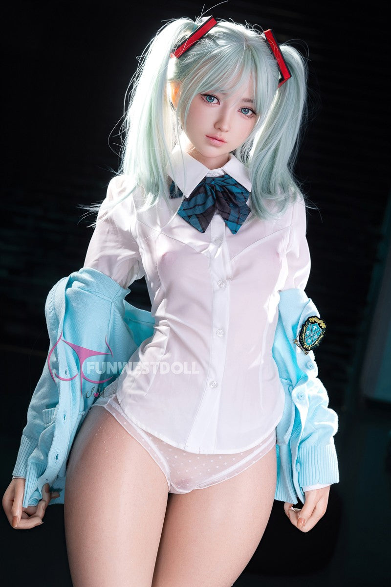 Hatsune Miko Sex Doll (FunWest Doll 159 cm a-cup #041S silikon)