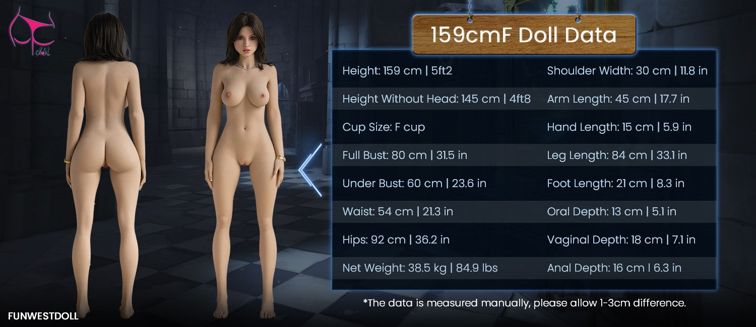 Lalka sex lyra (FunWest Doll 159 cm f-cup #054 TPE)