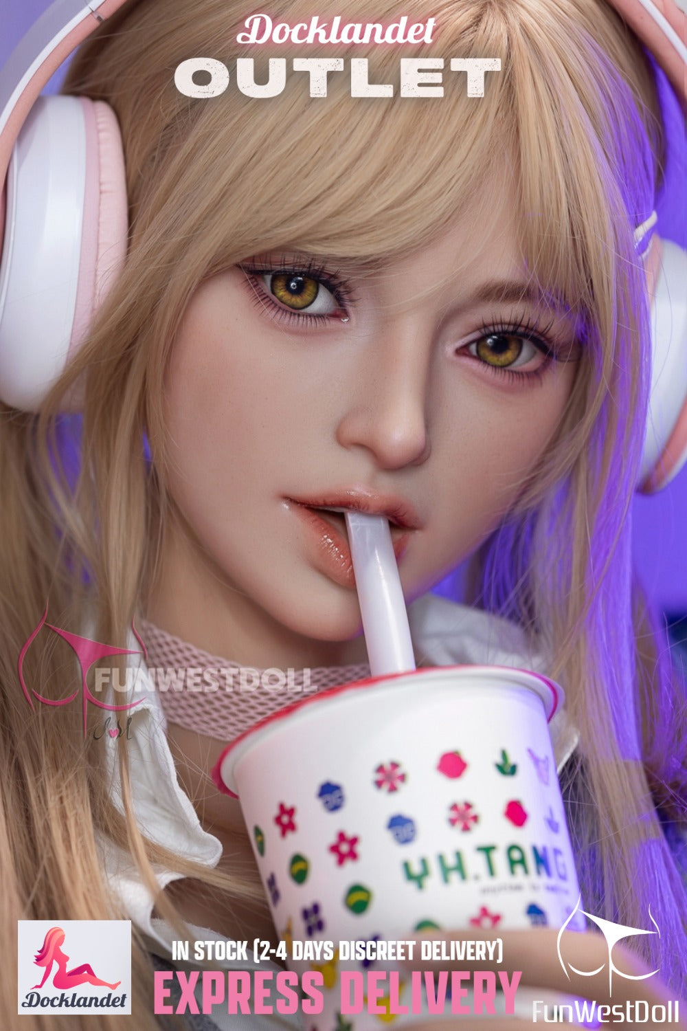 Lalka seksu Alice (FunWest Doll 159cm A-cup #038 TPE) EXPRESS WYLOT