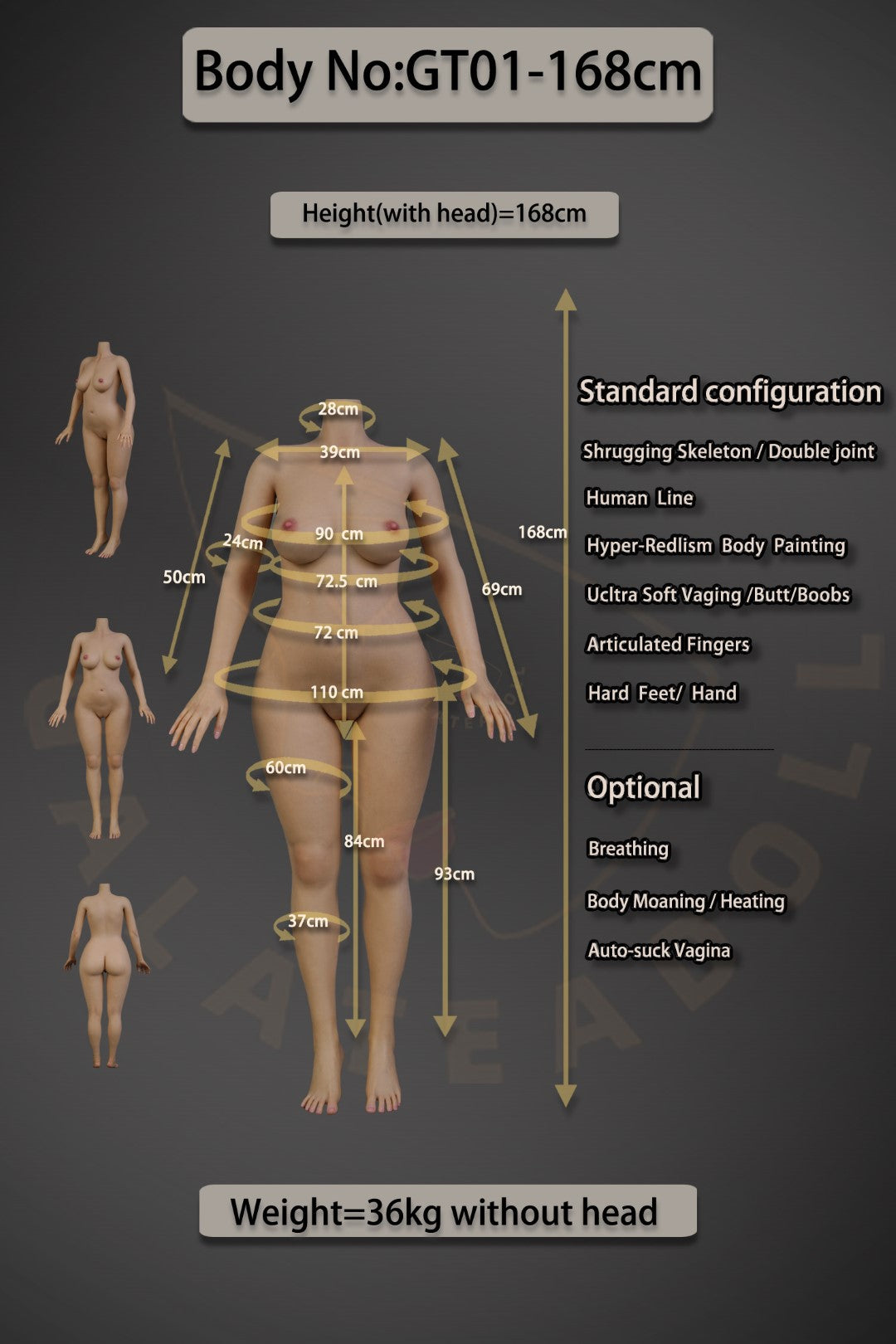 Ivana Sex doll (Galatea Doll 168cm C-cup #044 silicone)