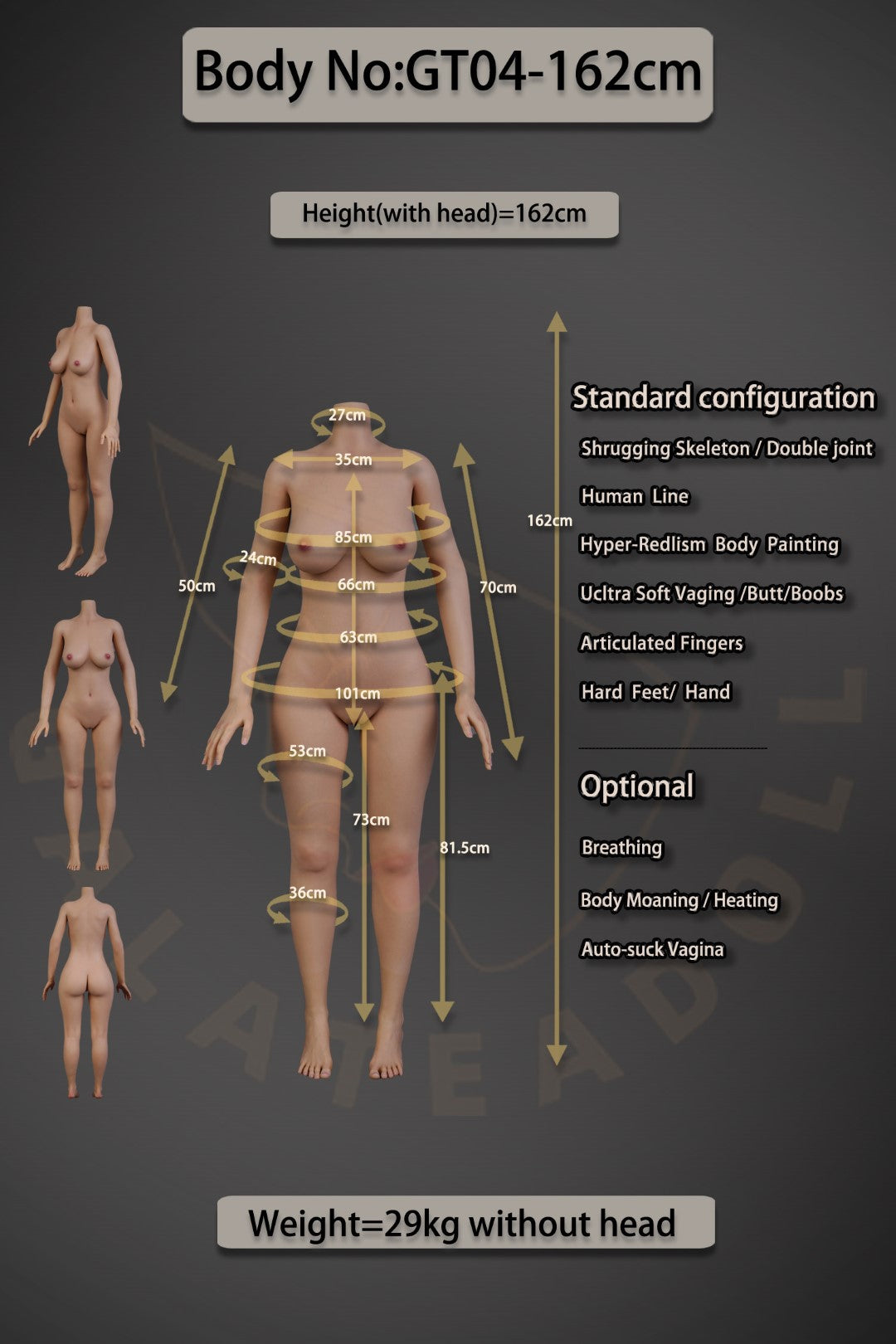 Lalka seksu Matylda (Galatea Doll T162cm C-cup #050 Silikon)