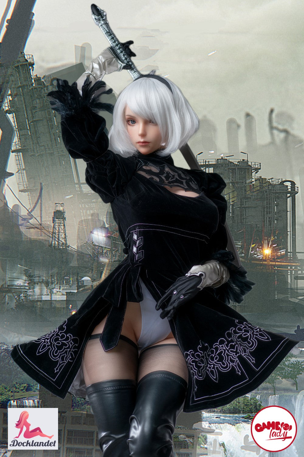 Lalka erotyczna Yorha 2B (Game Lady 171cm E-cup Nr 18 Silikon)