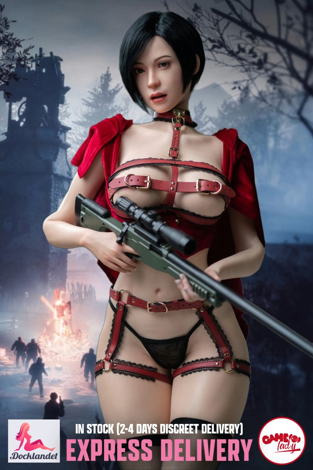 Lalka erotyczna Ada Wong (Game Lady 171cm G-cup Nr 21 Silikon)