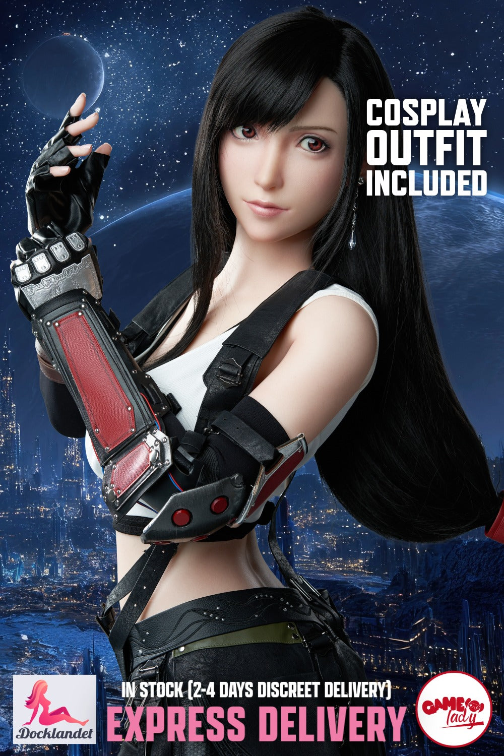 Lalka seksu Tifa (Game Lady 167cm D-cup Nr 03 Silikon) EXPRESS