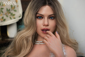 Carlee Torso Sexdocka (FanReal Doll 95cm G-kupa Silikon)