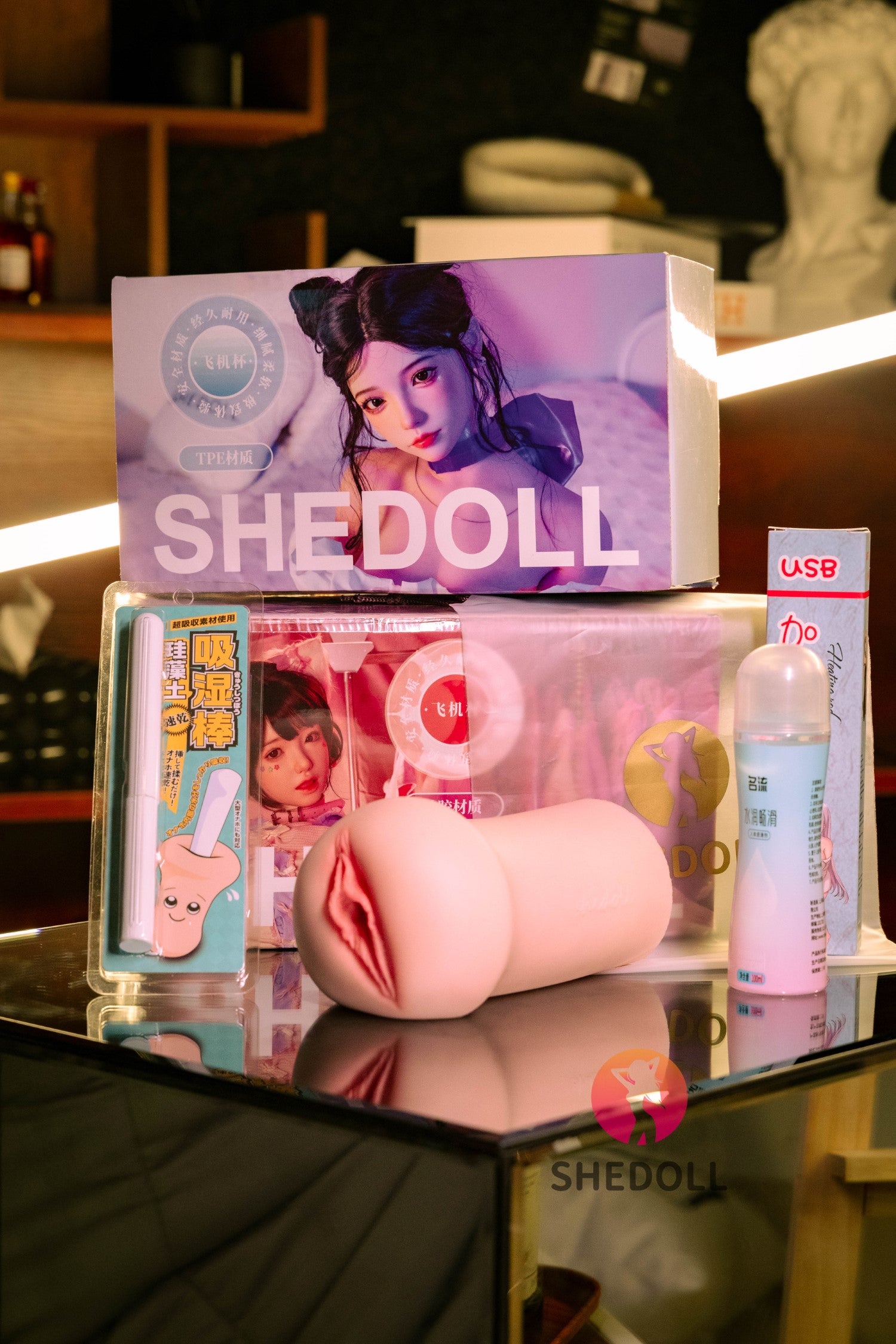 Realistyczny Masturbator (SHEDOLL #SH160 Silikon i TPE)