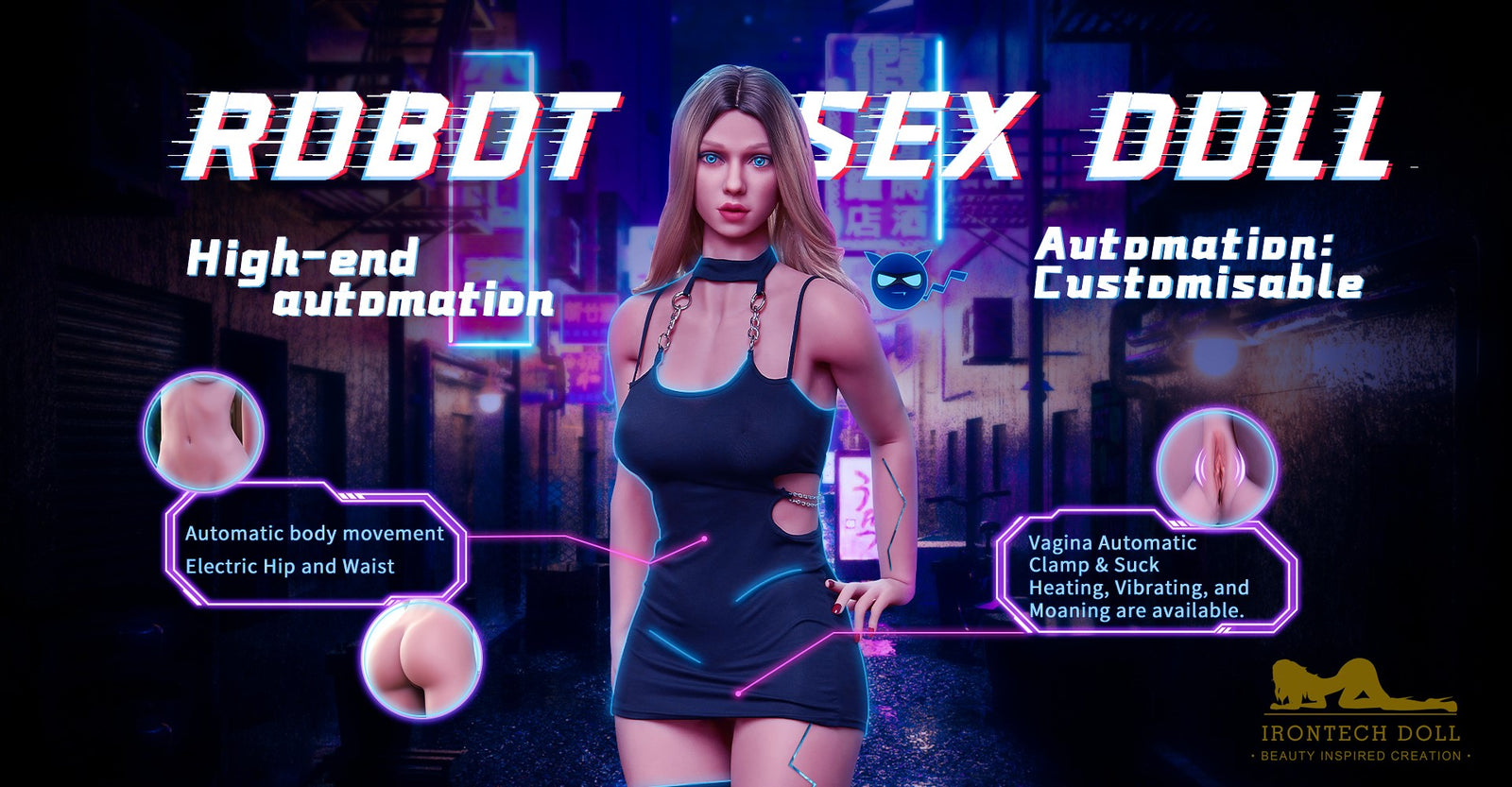 Irontech Doll TPE Robot skeleton. Nyhet för sexdockor av TPE från Irontech Doll!