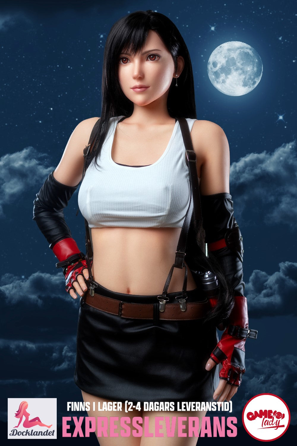 Lalka seksu Tifa (Game Lady 168cm E-cup Nr 15 Silikon) EXPRESS