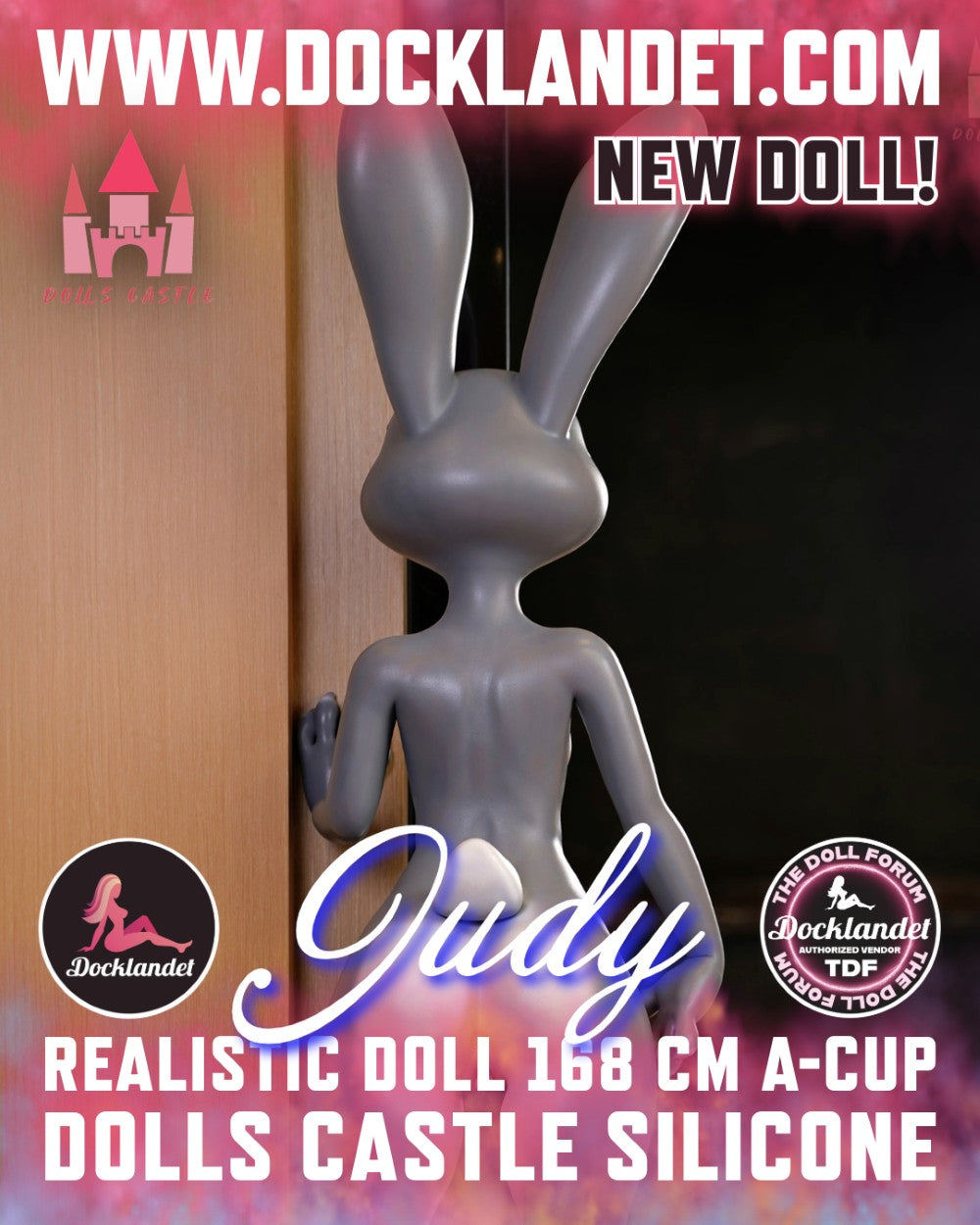 Judy the Rabbit Sex doll (Dolls Castle 168cm A-cup silicone)