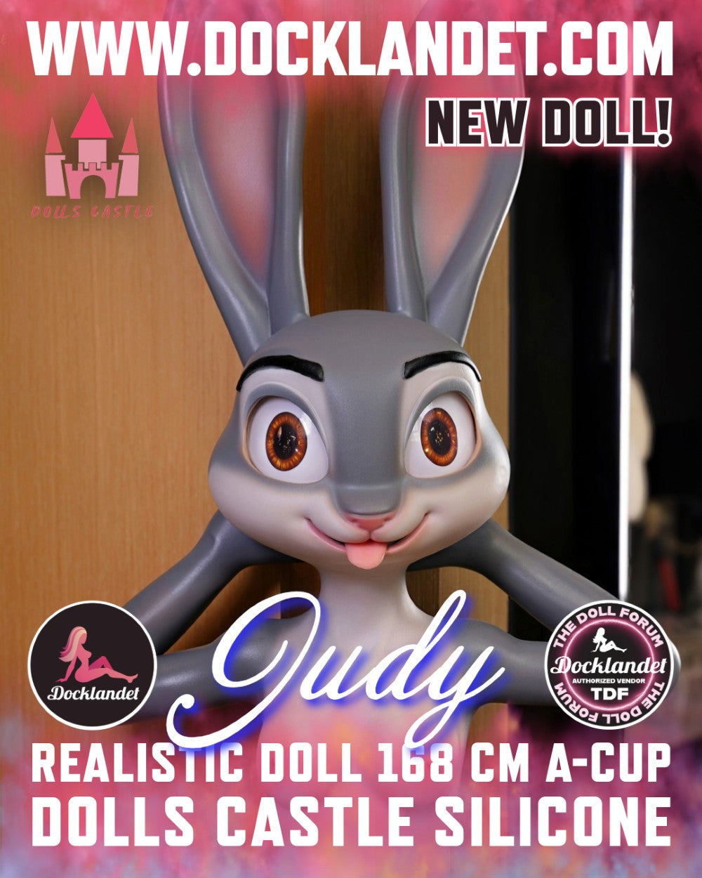 Judy the Rabbit Sex doll (Dolls Castle 168cm A-cup silicone)
