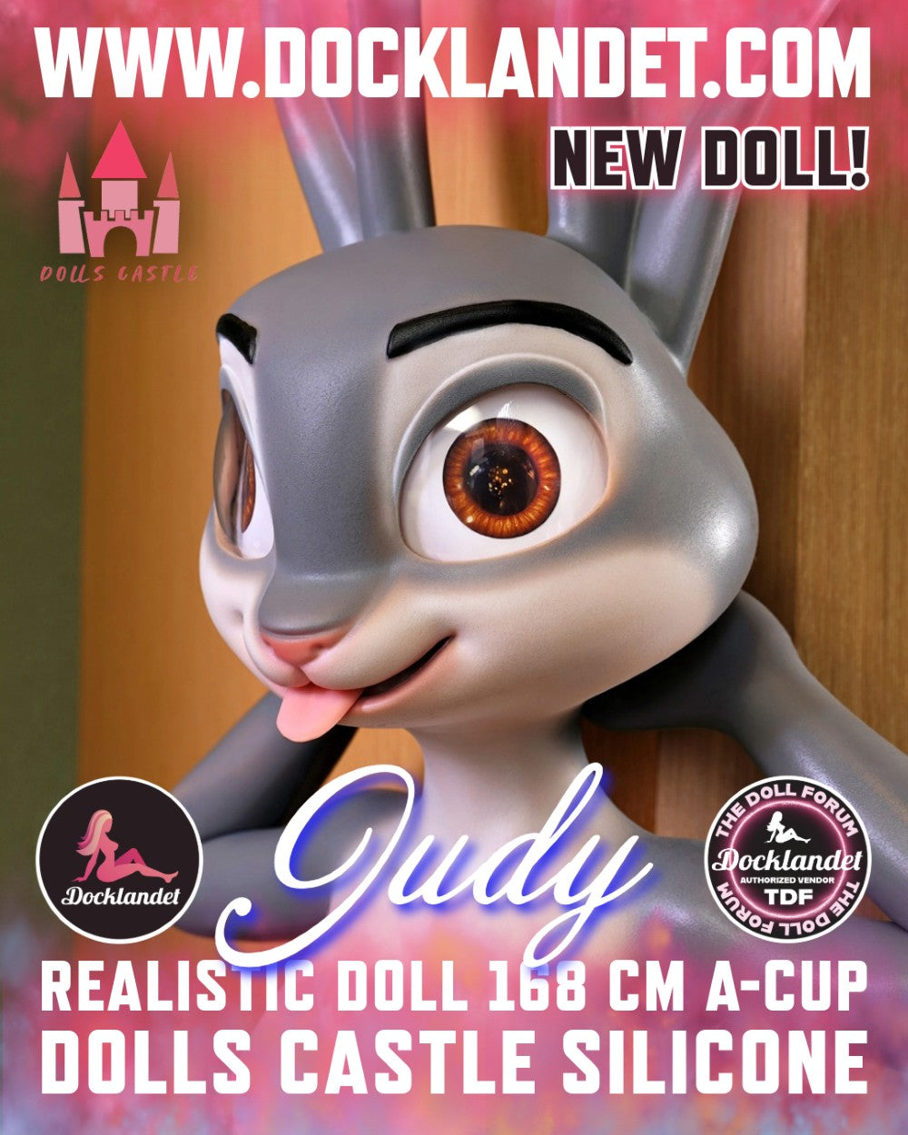 Judy the Rabbit Sex doll (Dolls Castle 168cm A-cup silicone)