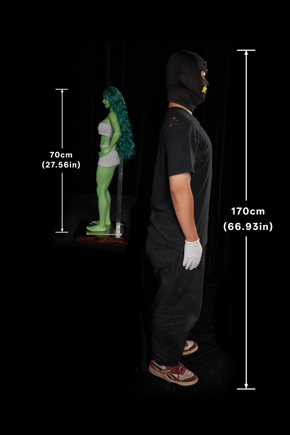 She Hulk Sexdocka (Climax Doll Mini 70cm D-kupa Silikon)