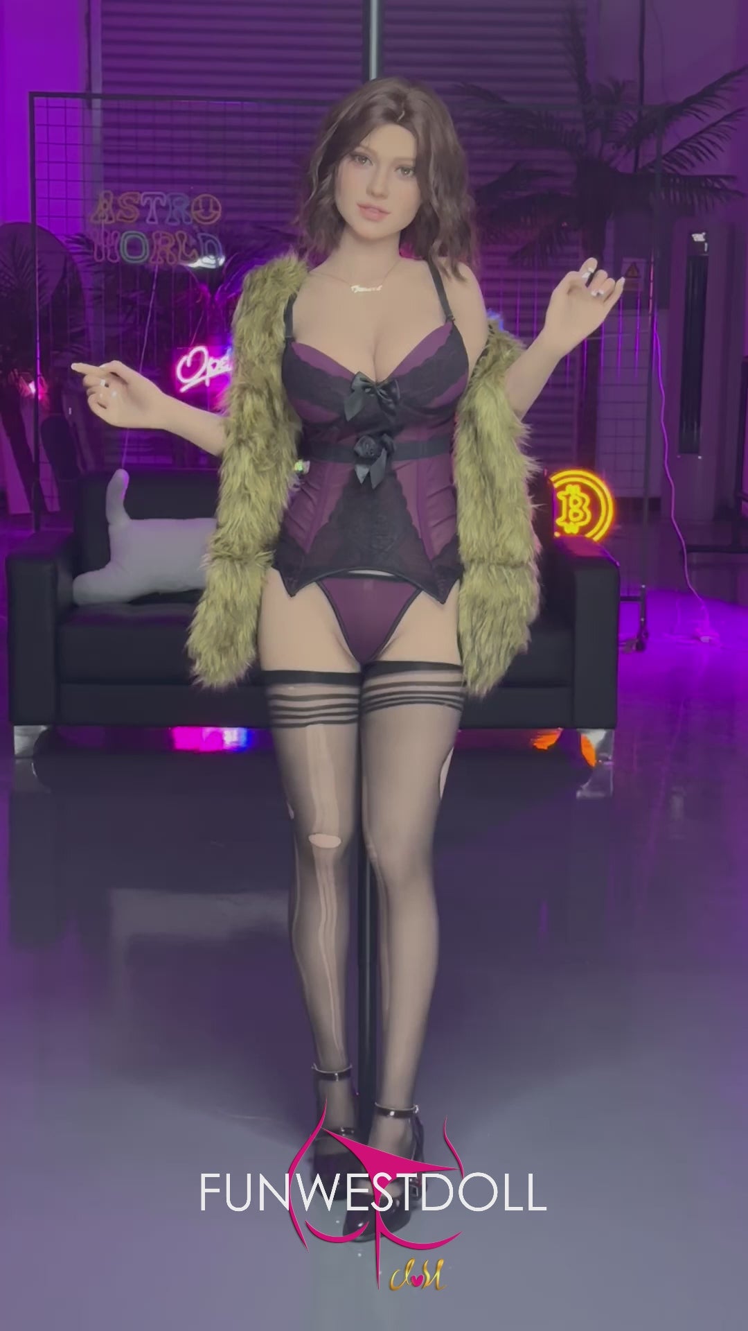 Różowa lalka seksu (FunWest Doll 162cm F-cup #043 TPE)