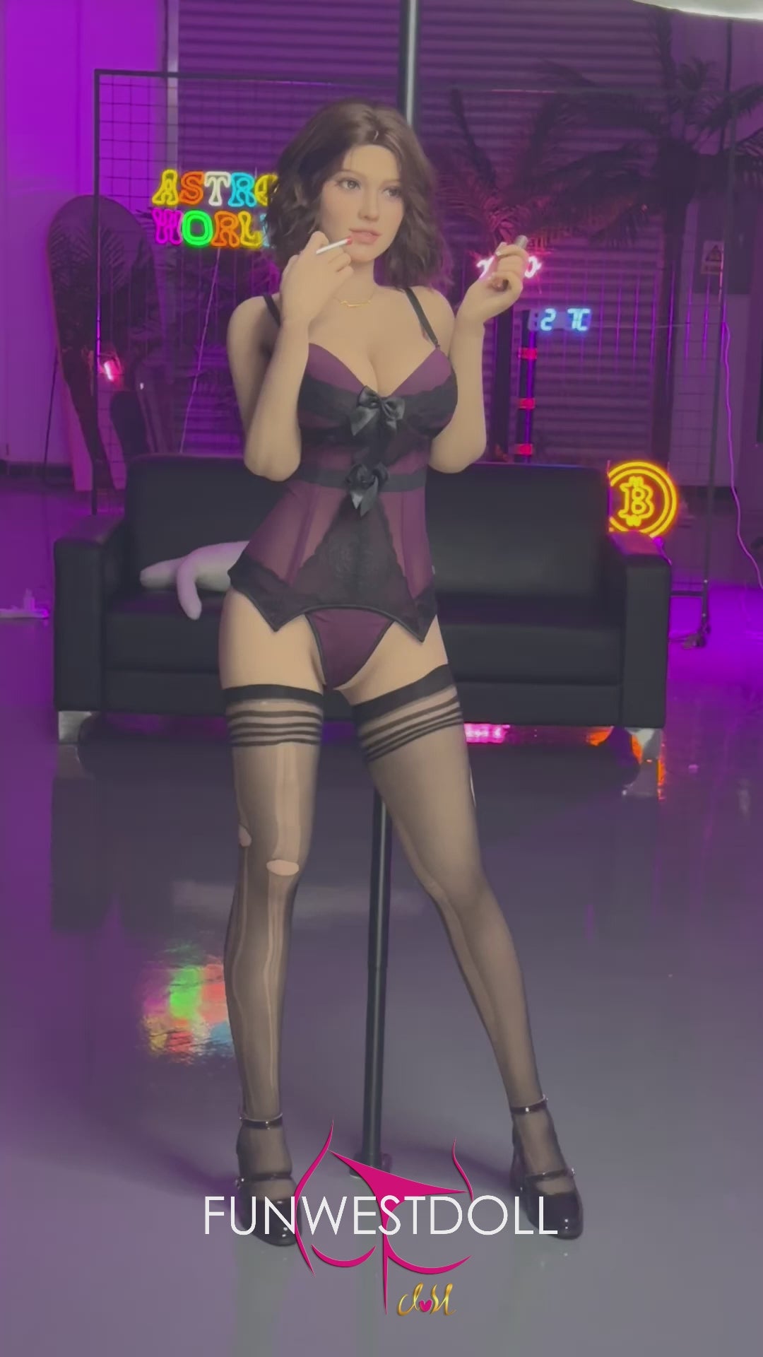 Różowa lalka seksu (FunWest Doll 162cm F-cup #043 TPE)