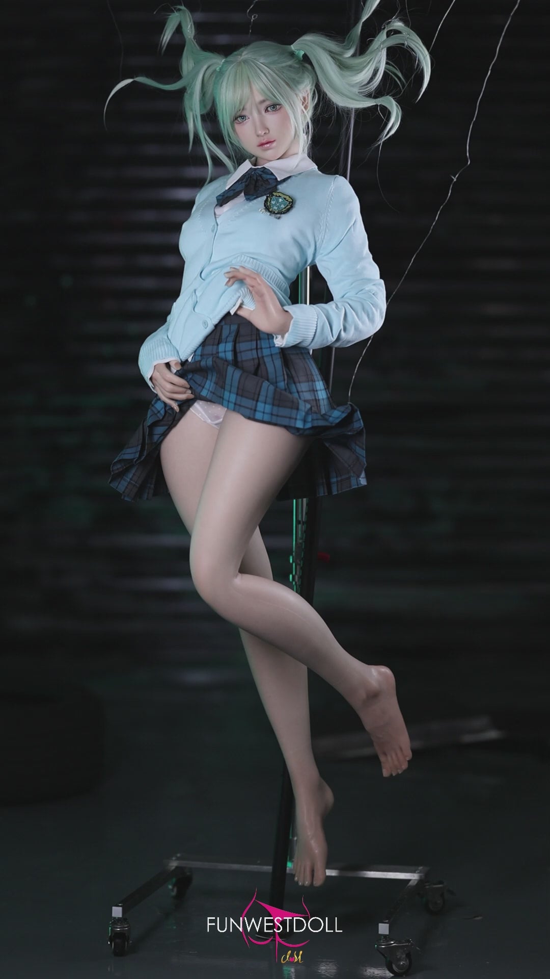 Hatsune Miko Sex Doll (FunWest Doll 159 cm a-cup #041S silikon)