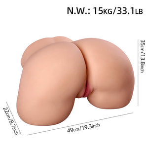 Butt Extra Duże Krzywione (EL-Doll Hip 124 cm TPE) EXPRESS